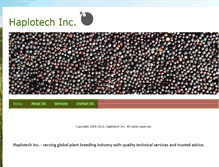 Tablet Screenshot of haplotech.com